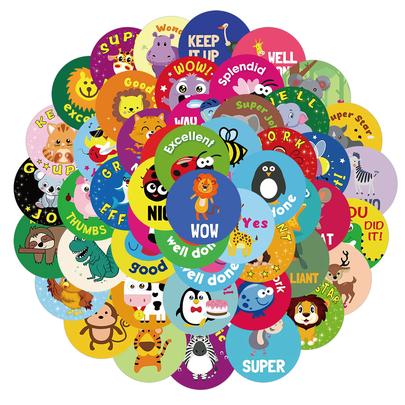 

Zestaw Naklejek MIX Nagrody Matywacyjne 50szt