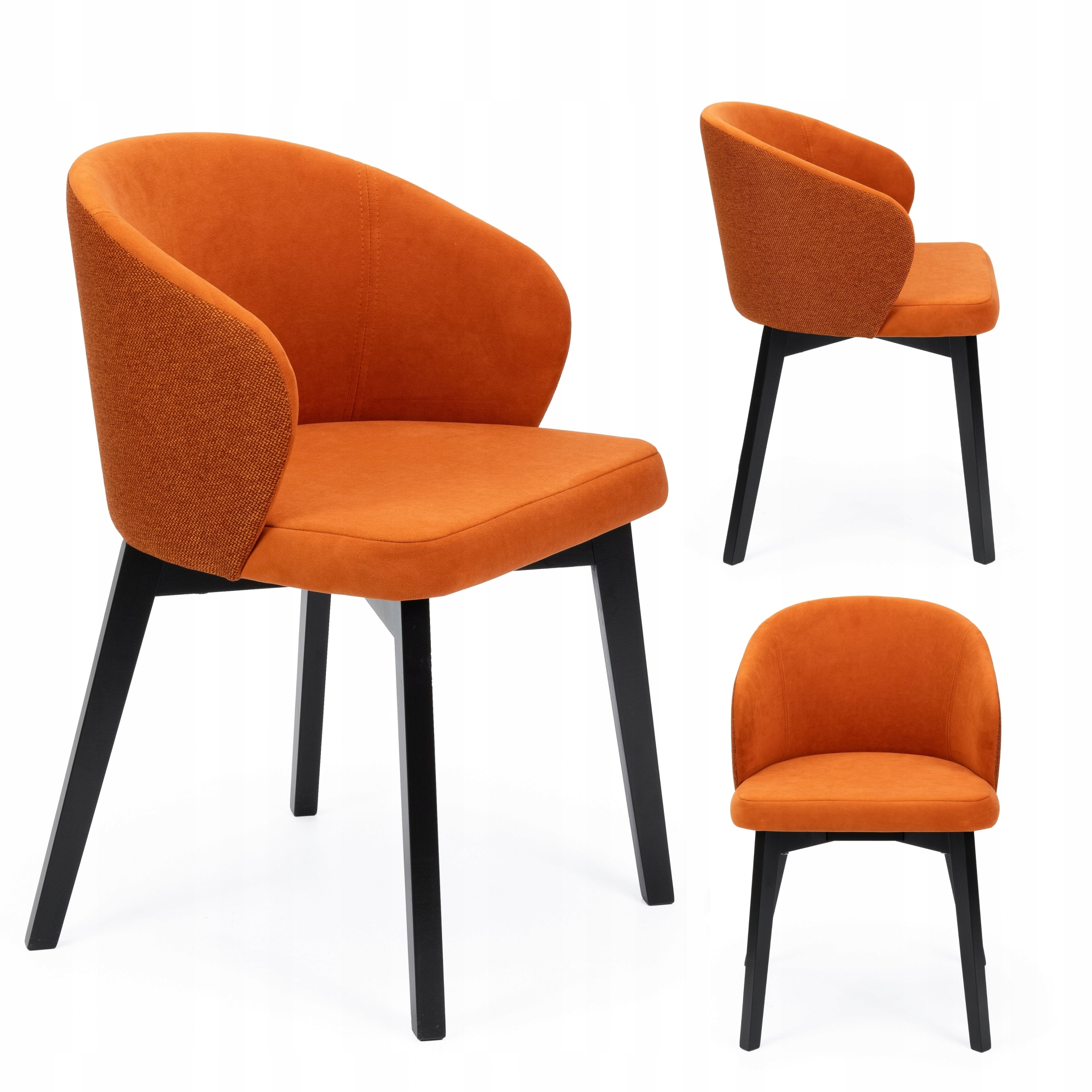 Moderní židle do obývacího pokoje Kancelář Jídelna Výjimečný design BELLUNO5 černá