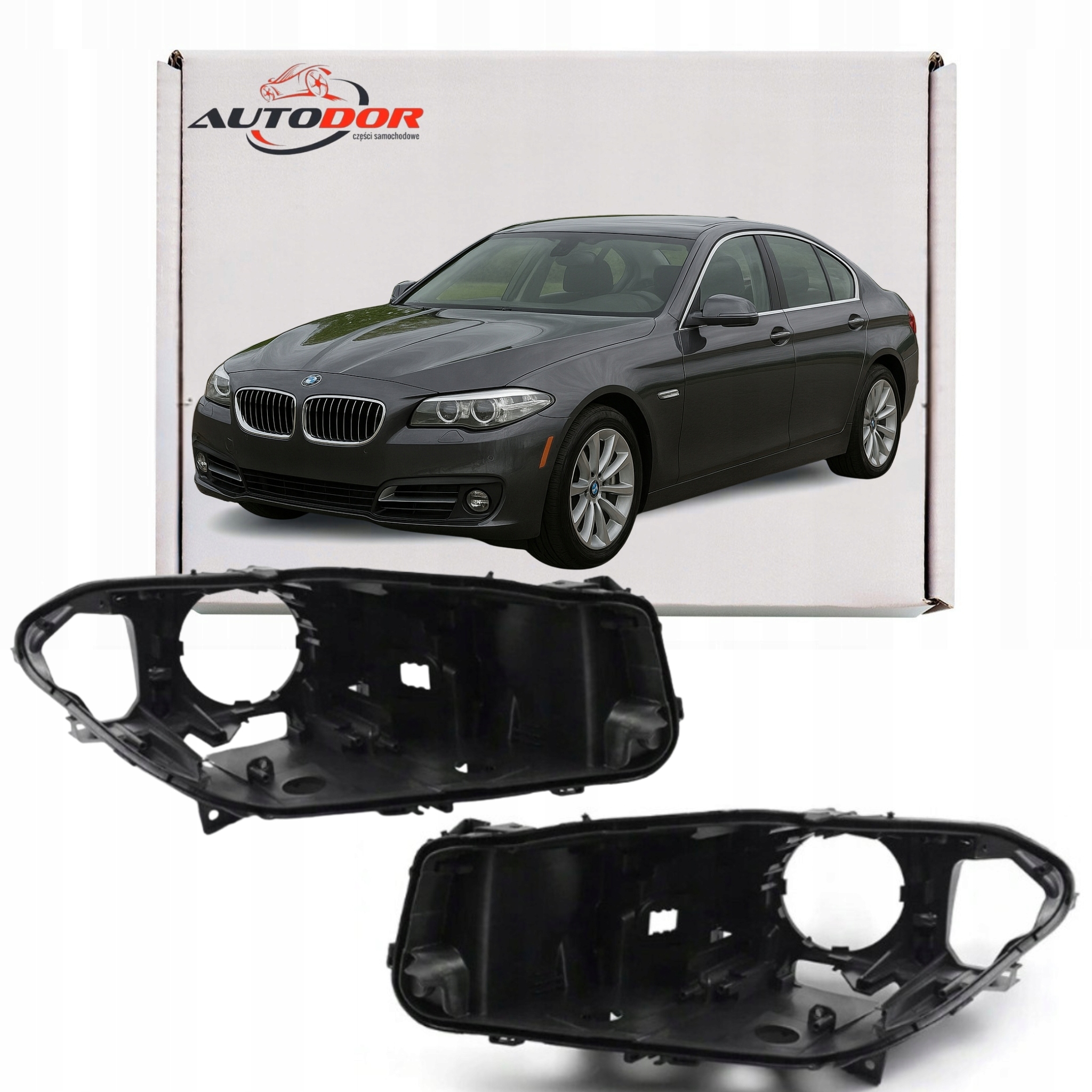 Bmw 5 F10 F11 2009-14 Před Faceliftem Krytu Světlometů, Plechovky Světel, Levá Pravá