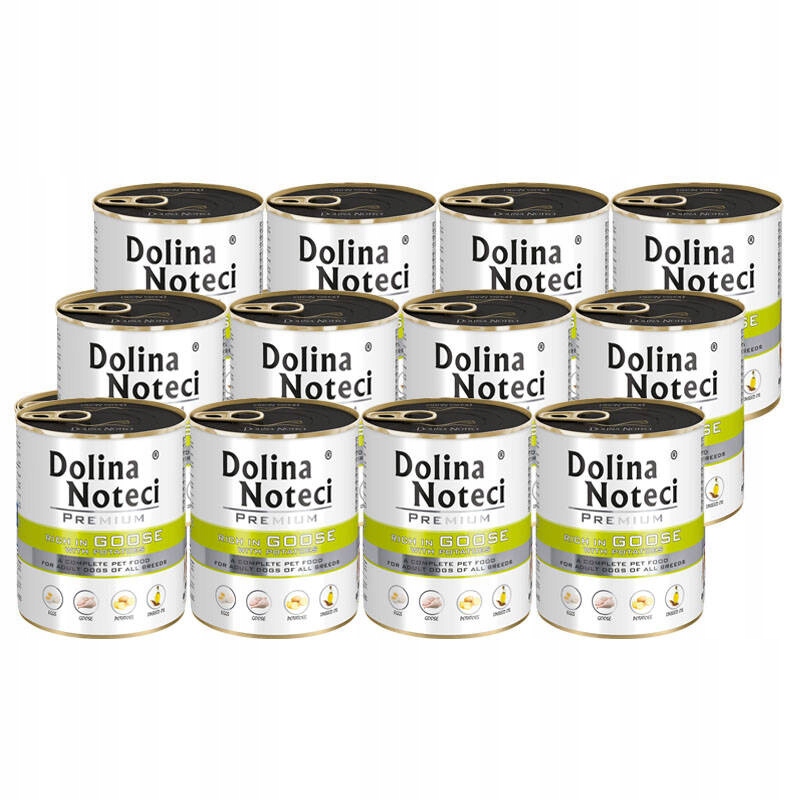 Levně Krmivo pro psy Dolina Noteci Premium husa s bramborami, balení 12 x 800 g