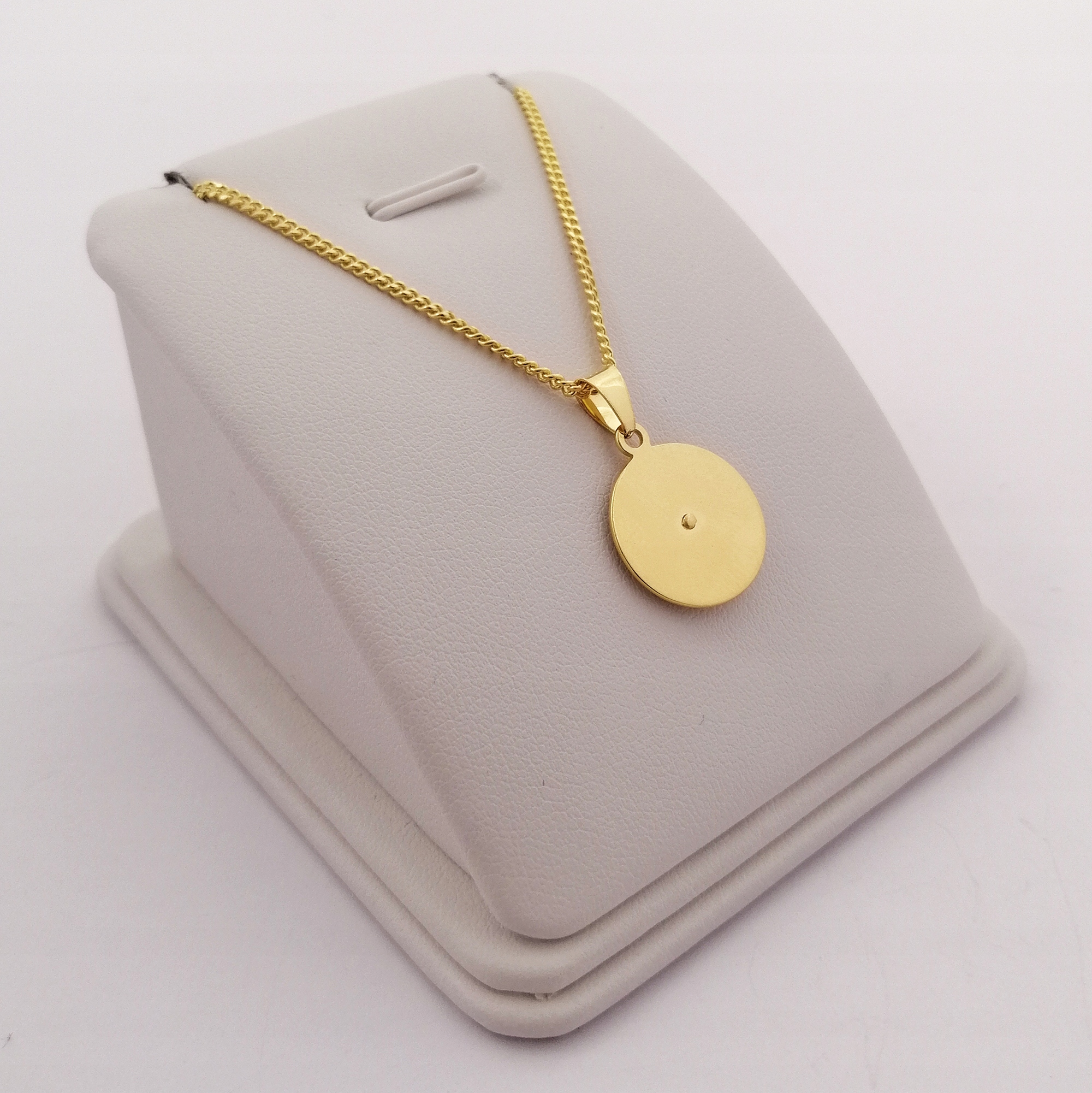 ZŁOTY ŁAŃCUSZEK + MEDALIK MATKA BOSKA 925/585 + GRAWER PREZENT NA CHRZEST Kolekcja Na Komunię Chrzest Bierzmowanie Grawer pr 925