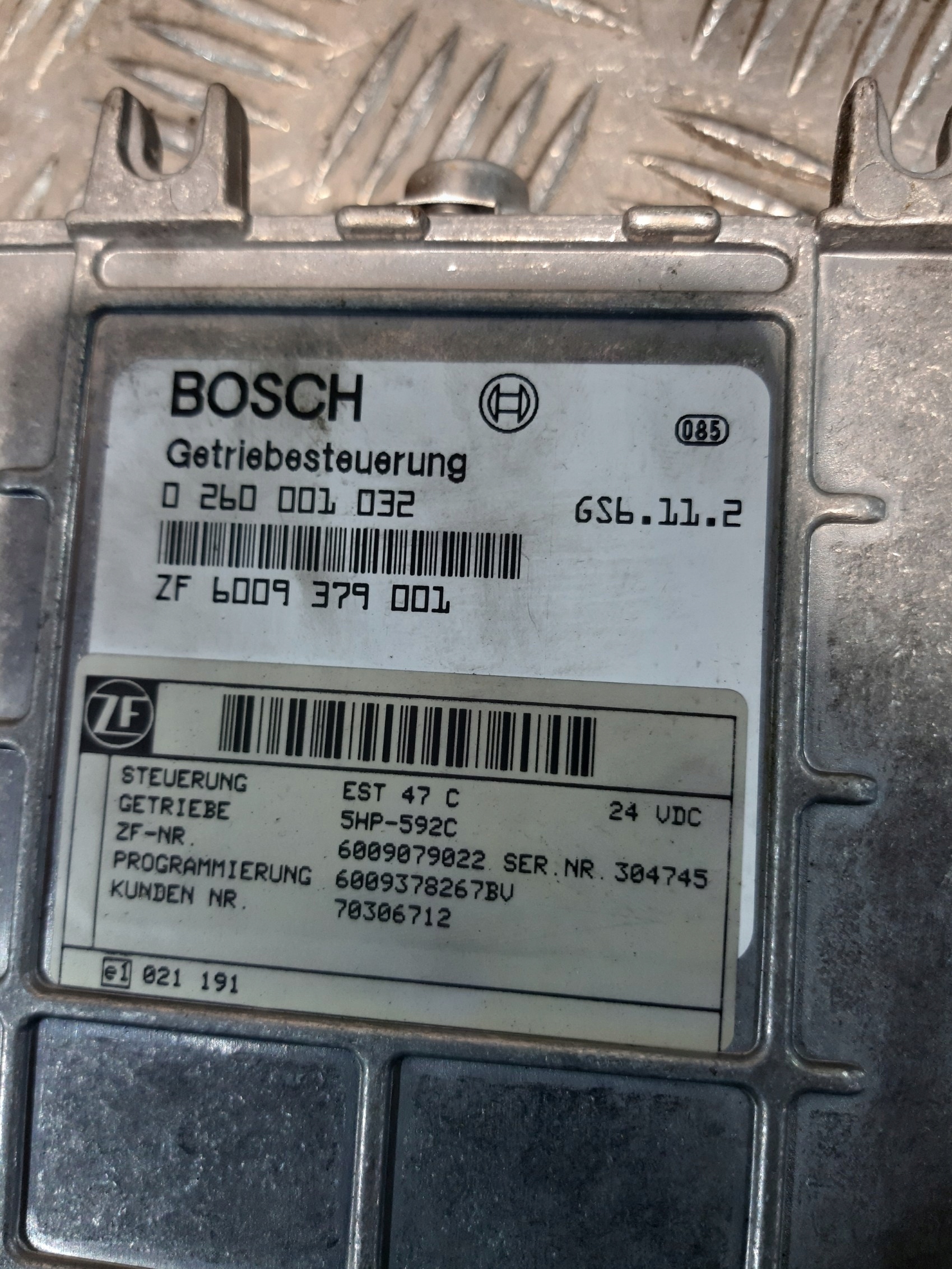 Centralina cambio 5HP-592C EST 47C ZF BOSCH 0260001032