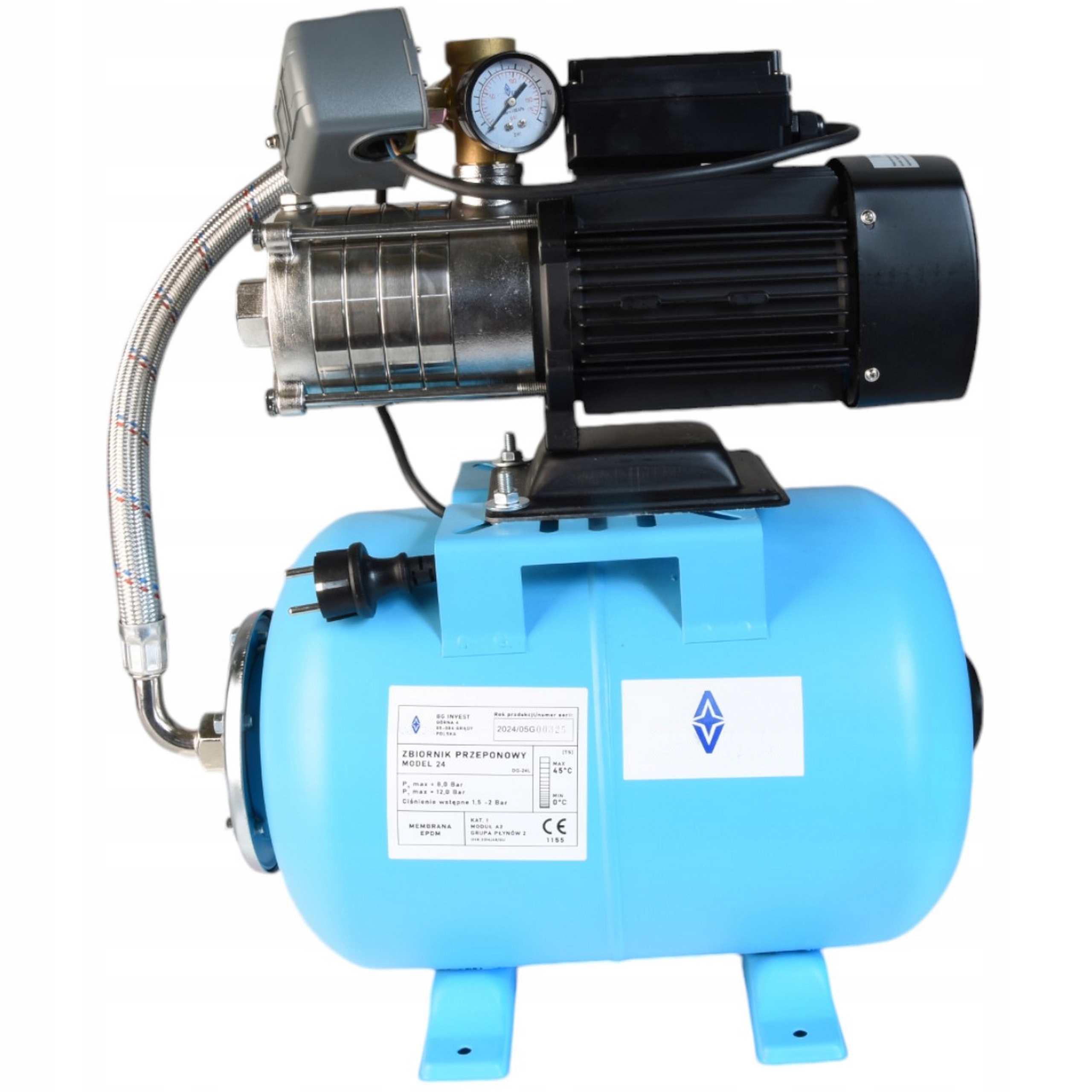 Hydrofor 24 L Na Vodu Hydroforová Pumpa Alpinox Pro 750 Inox Sada