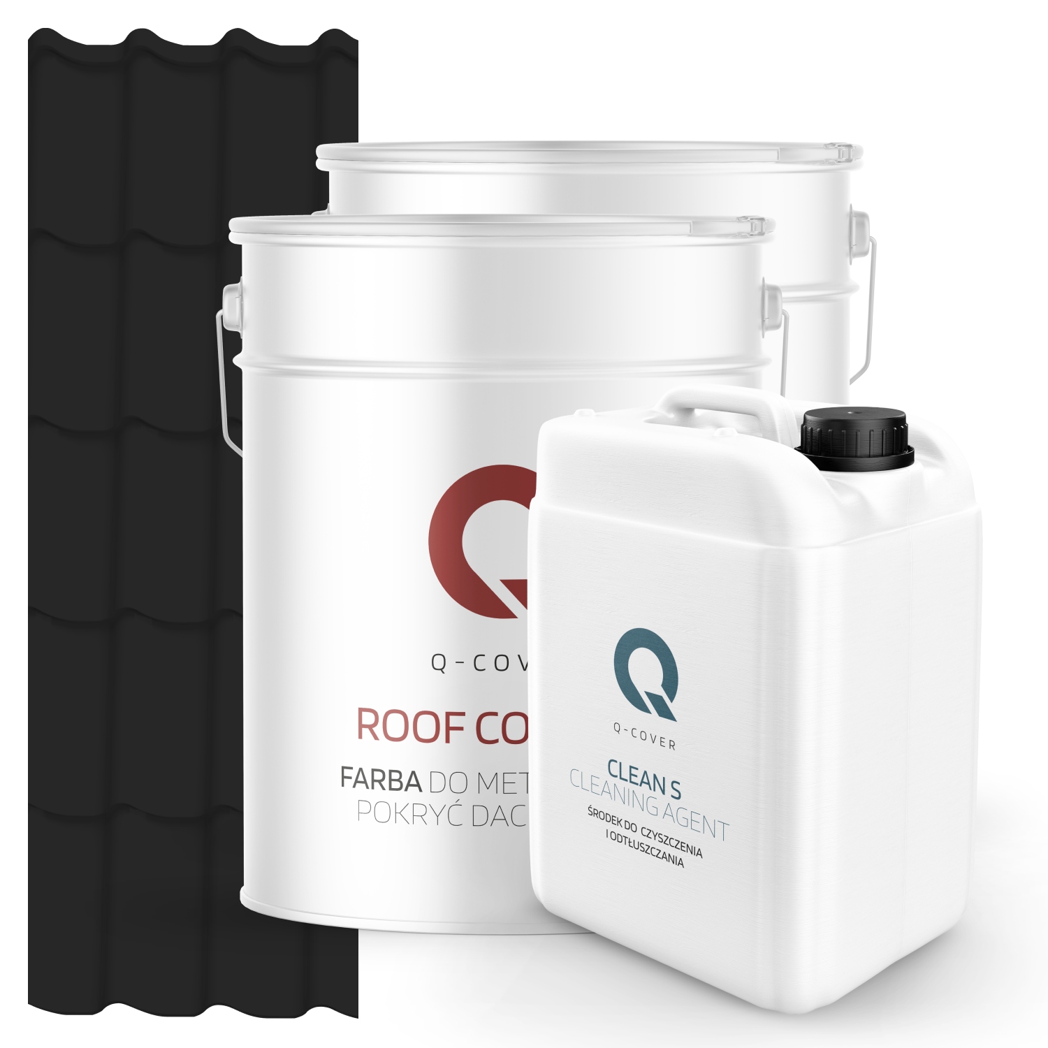 Farba Strecha Kov Podložka Odmasťovač Čierna Ral 9005 74m2 Poltopánka