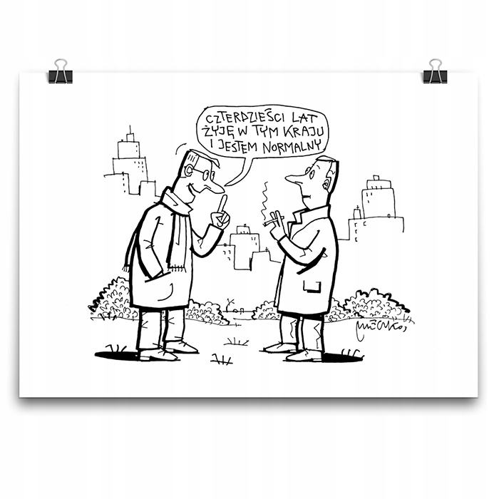 

Plakat Urodzinowy 40 Lat Żyję B2 Andrzej Mleczko