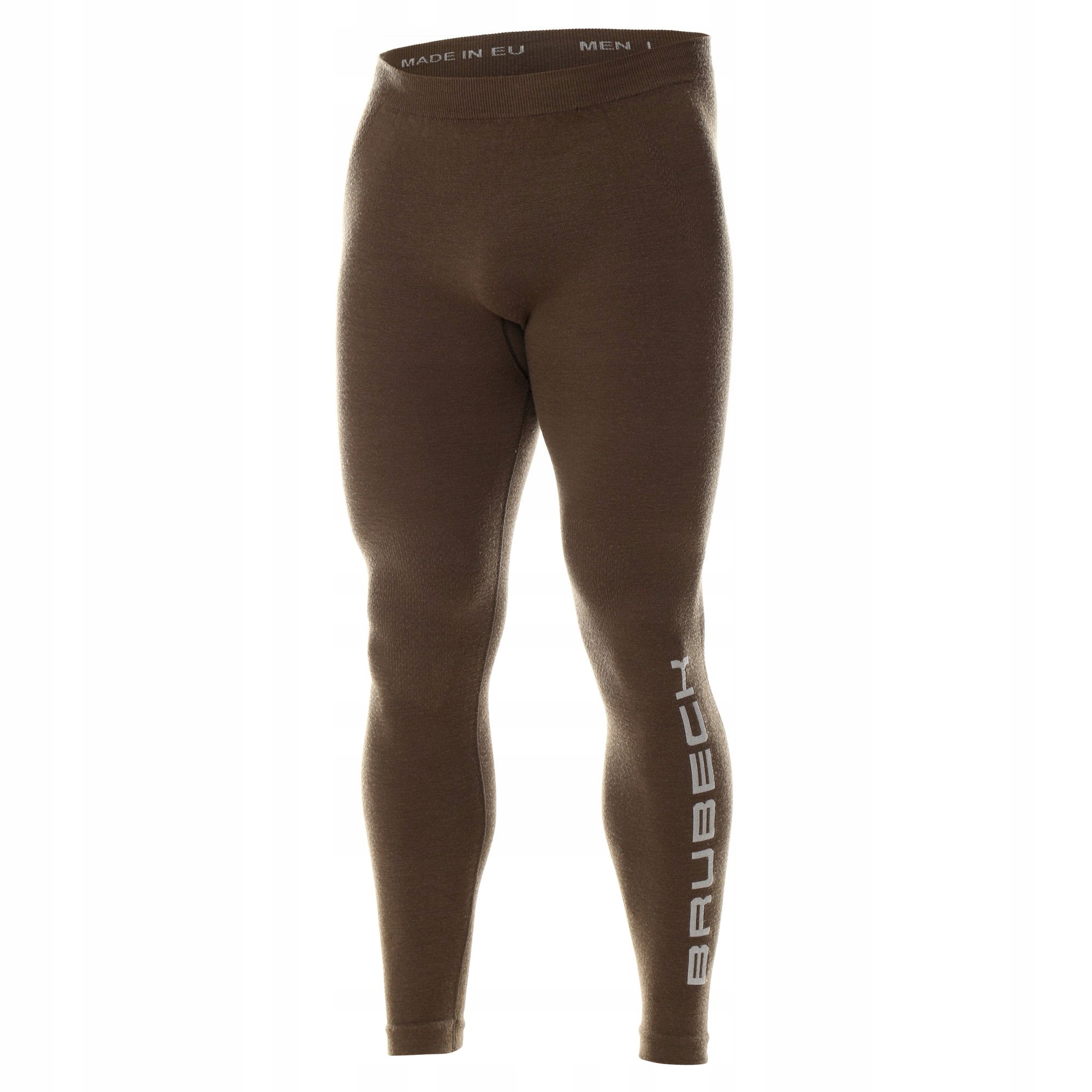 Legginsy termoaktywne męskie Brubeck Ranger Wool Khaki LE1241M 2XL