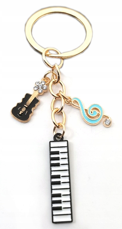 

Breloczek Muzyk Muzyka Gitara Pianio Fortepian