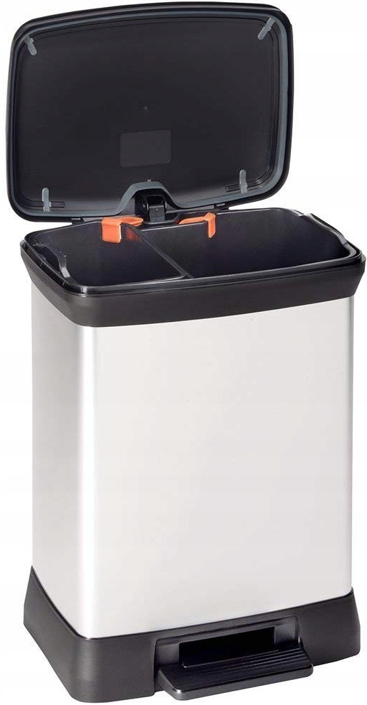 Levně Curver odpadkový koš Deco bin stříbrný 18L+10L