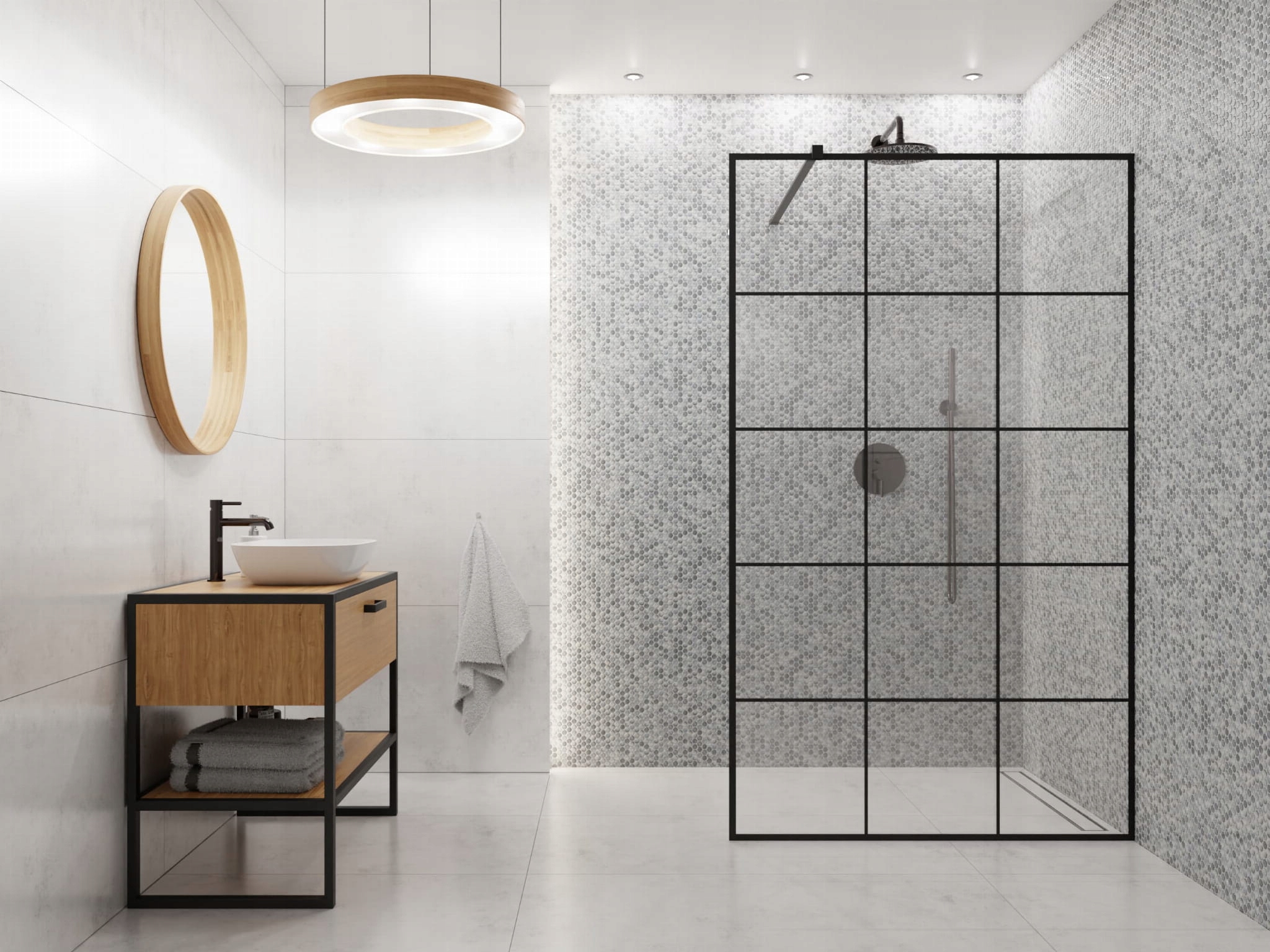 MOZAIKA CERAMICZNA PENNY DOTS MULTI GREY GLOSSY Kod producenta MCS-52m