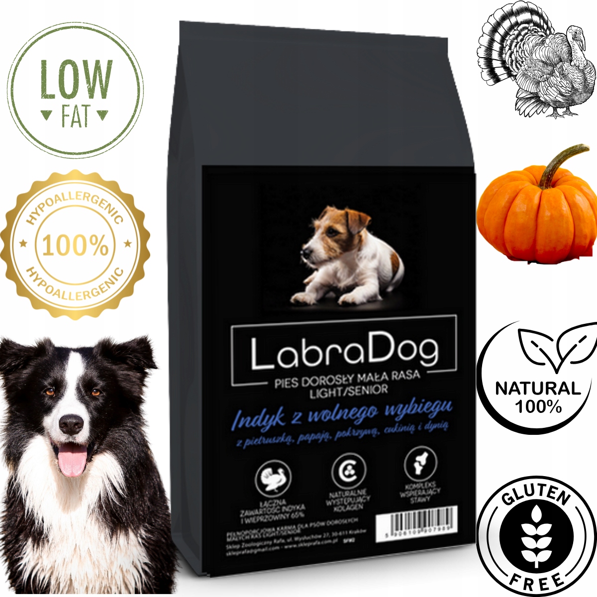 Levně LabraDog Superfood Krůta pro psy se sklonem k nadváze 2 kg