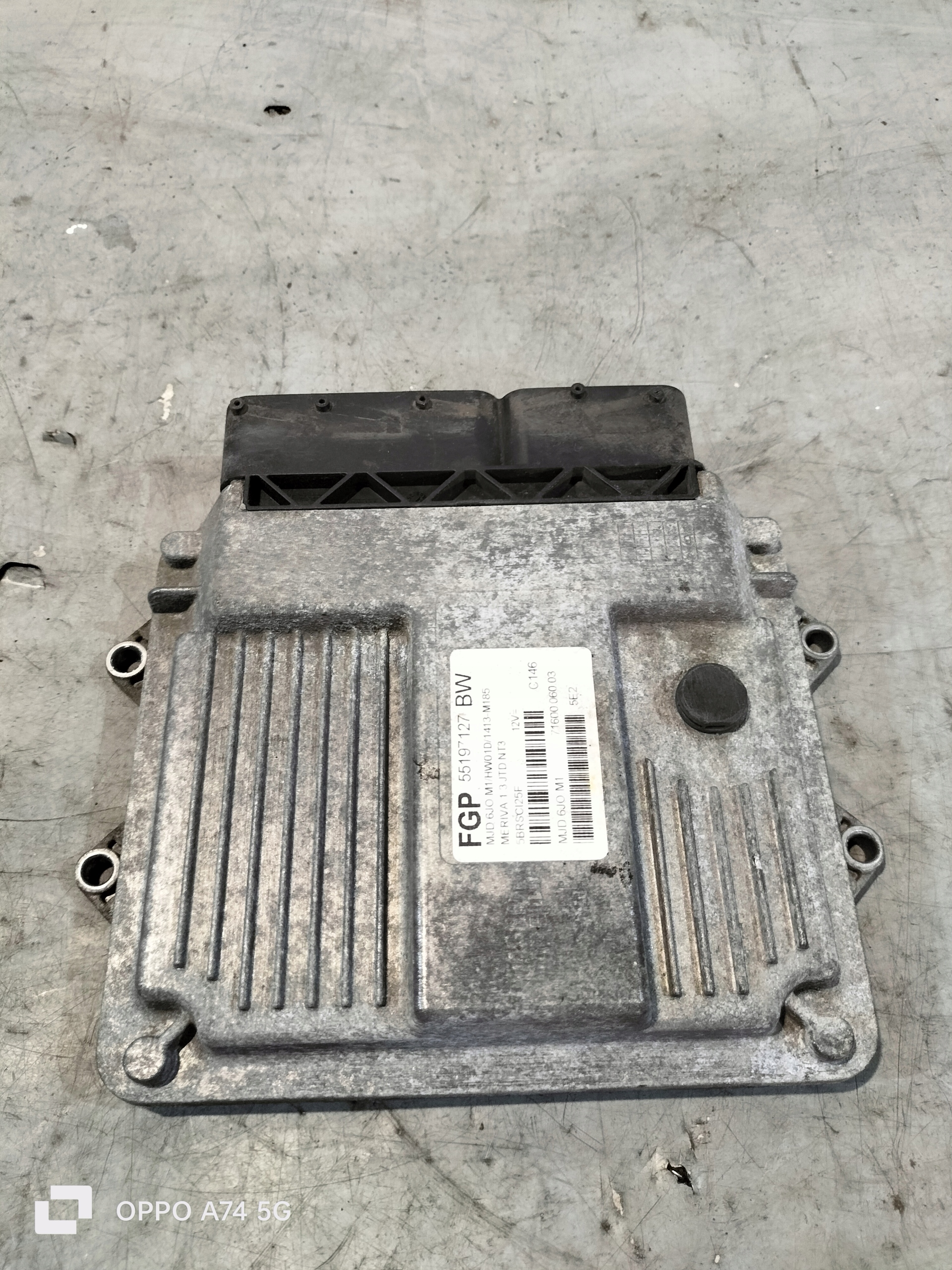 OPEL MERIVA A 1.3 computer Motore 55197127BW