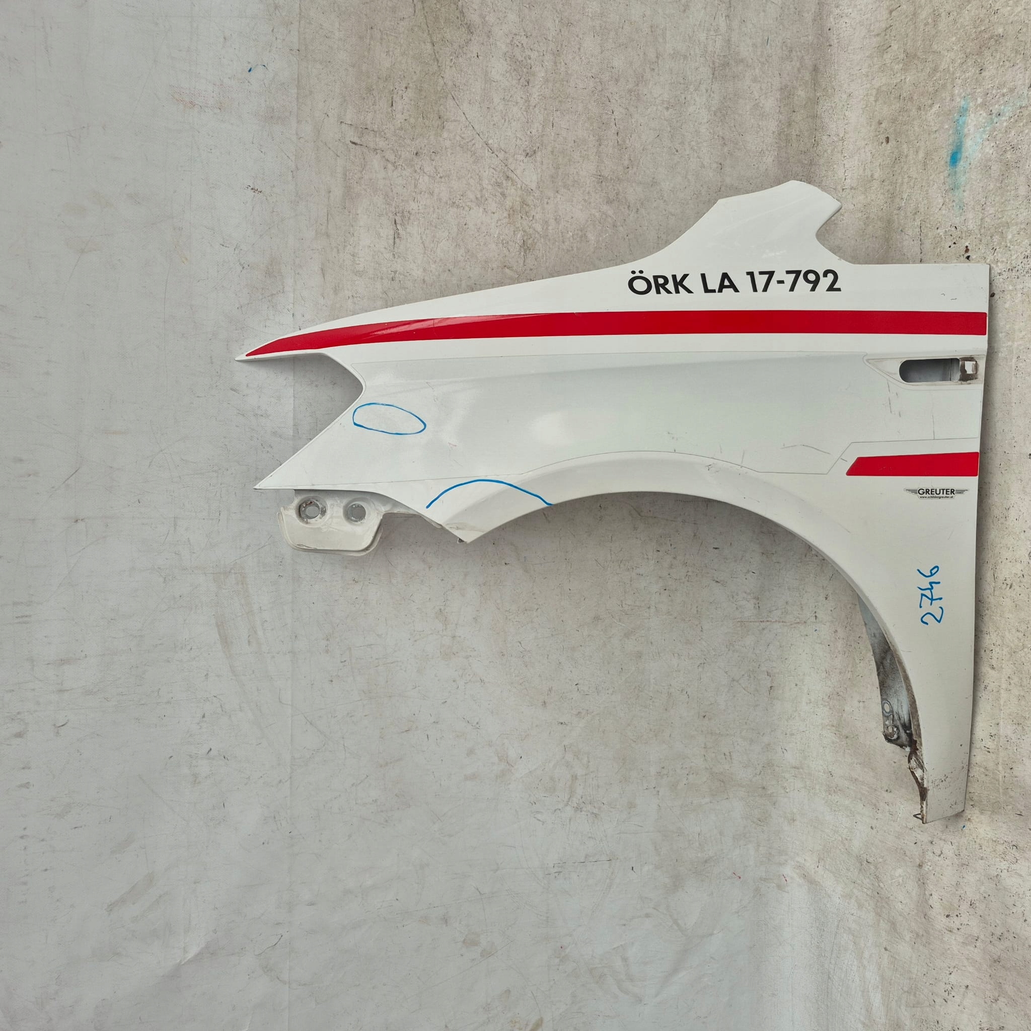 VW CADDY III 3 2K LIFT 15-20 fender front front left