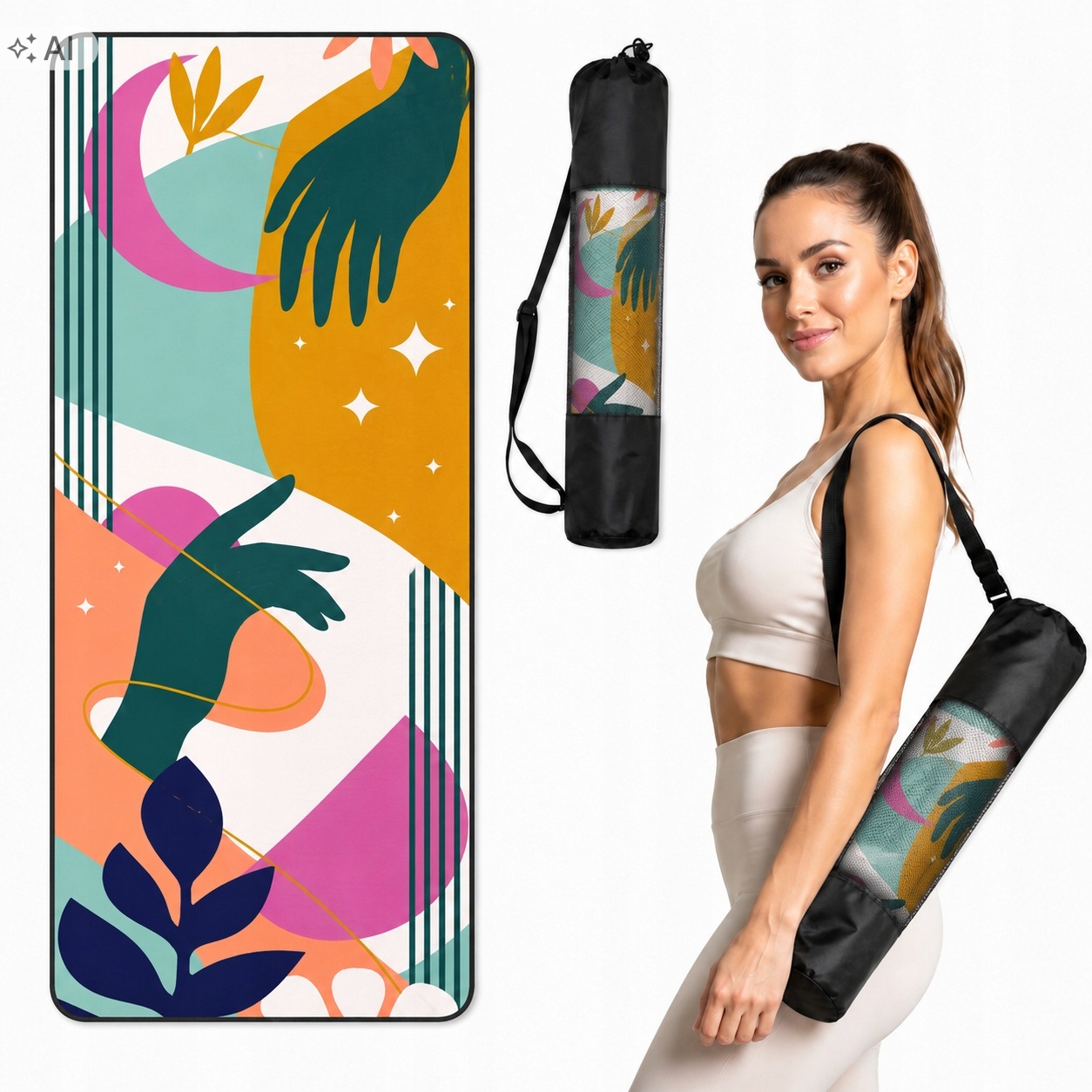 Mata Do Jogi Ćwiczeń Gruba 5MM Antypoślizgowa Duża Fitness Trening 180X60