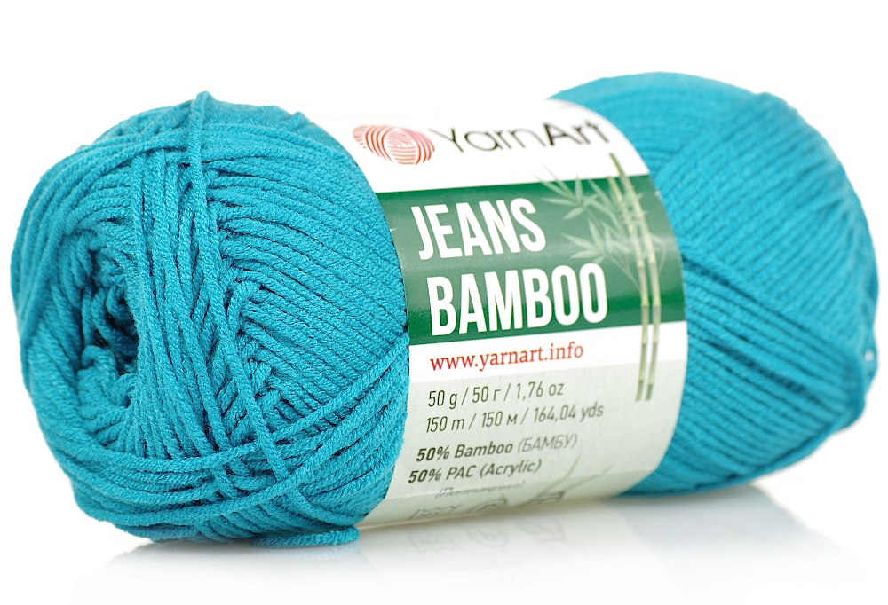 Włóczka Yarnart Jeans Bamboo Nr 140 Turkusowa