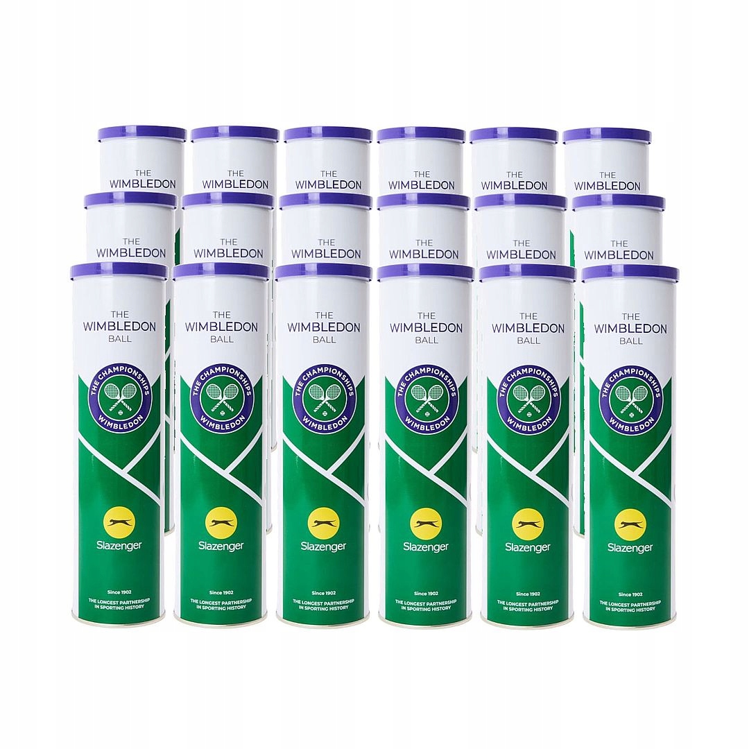 Tenisové míčky Slazenger Wimbledon Karton 18 x 4 ks