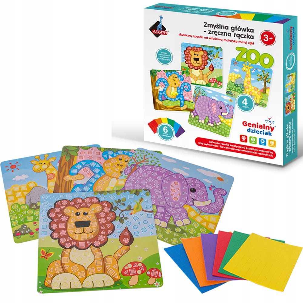 

Wyklejanka piankowa Askato zwierzątka Zoo