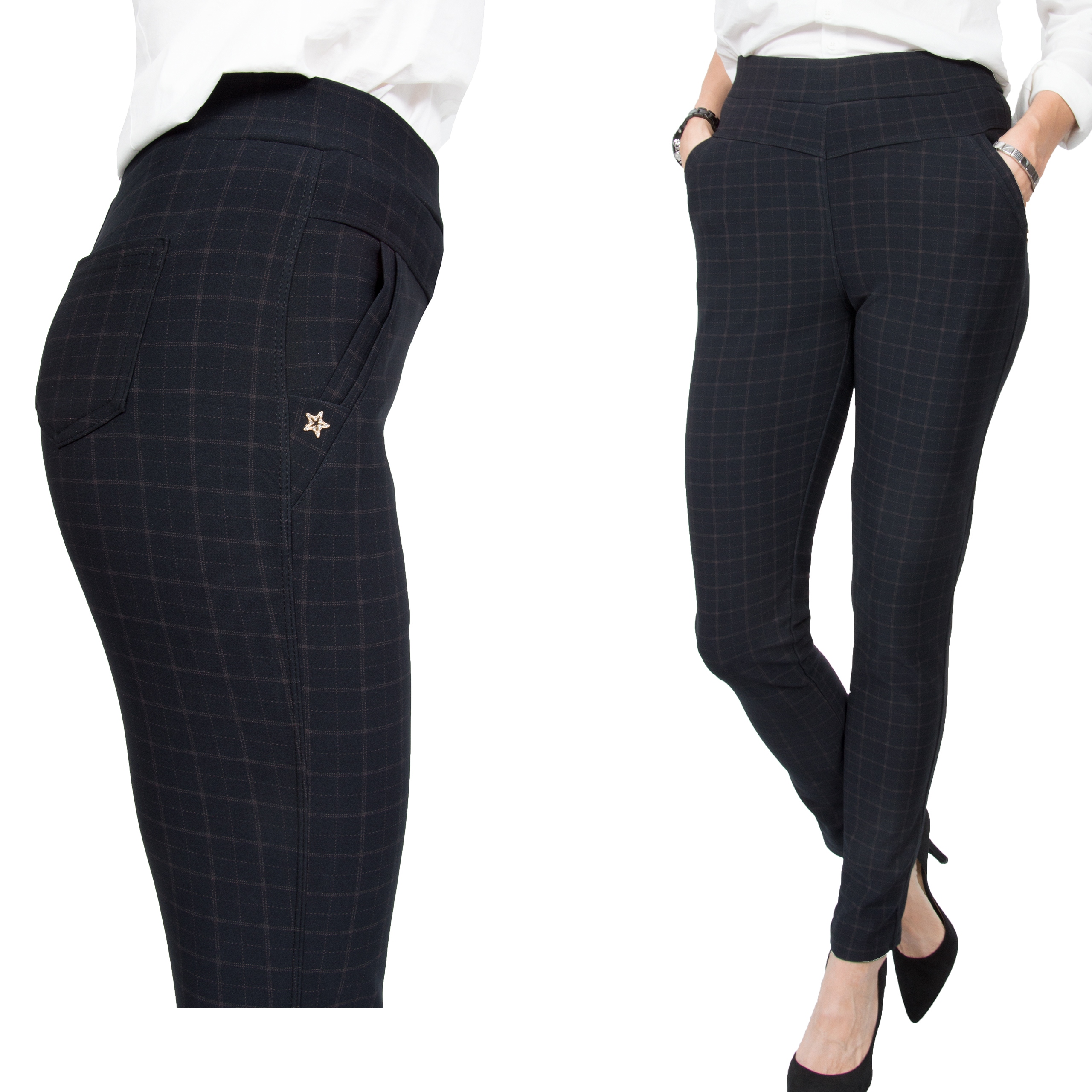 HB28 SPODNIE cygaretki PLUS SIZE (XL-6XL) r.50/52 Marka inna