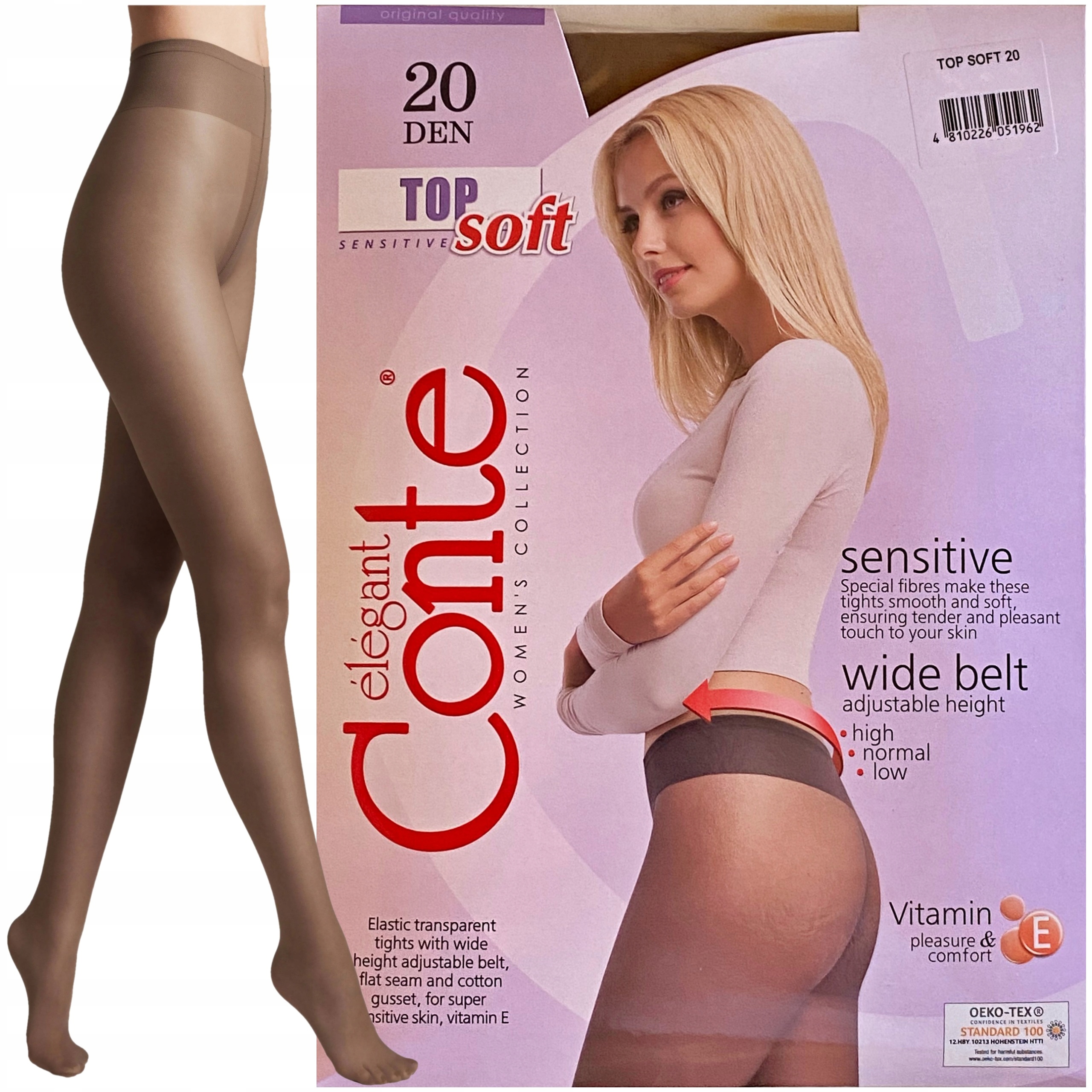

Rajstopy Damskie Conte 20 Den Top Soft R4 Grafit