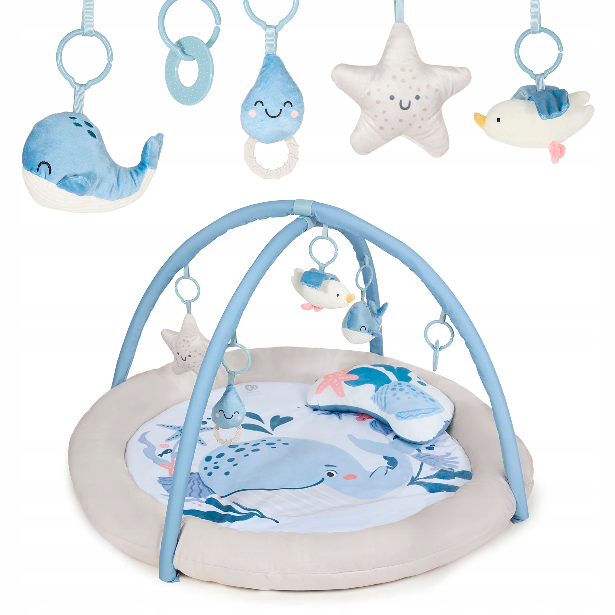 Mata Edukacyjna 2w1 Kinderkraft Cozyplay Nordic Breeze Rozwój i Zabawa