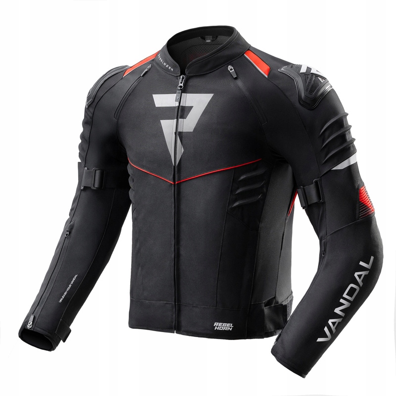 Textilná Motocyklová Bunda Rebelhorn Vandal 2 Black Red 3XL