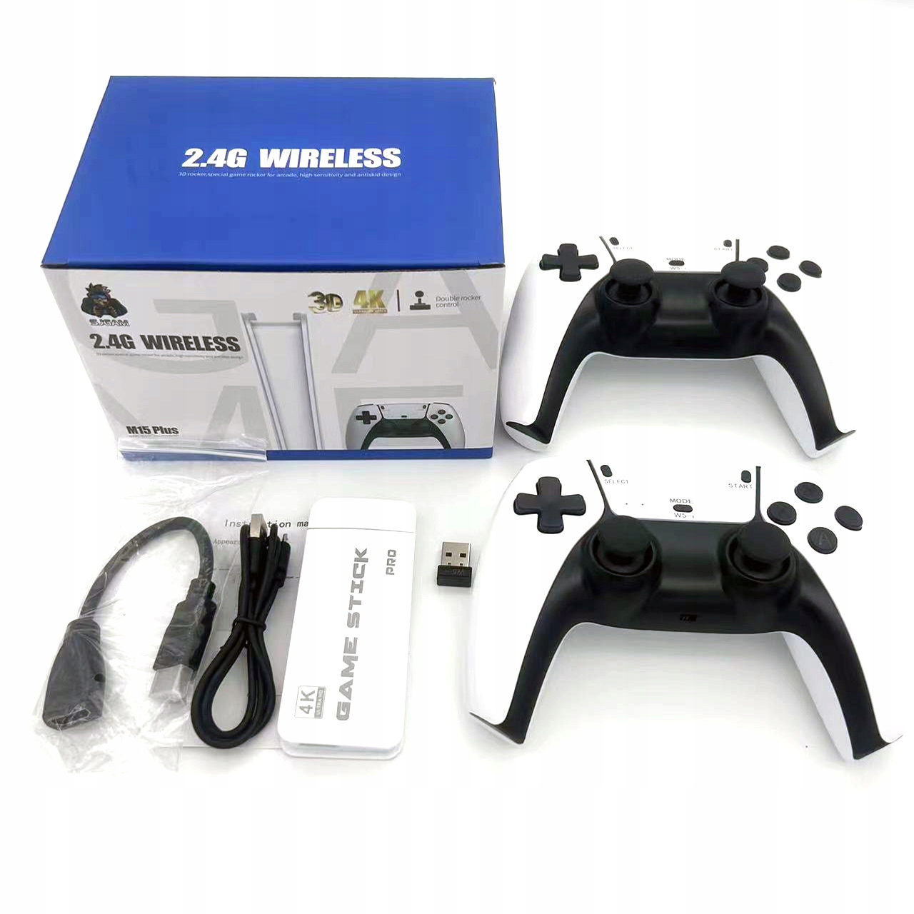 Retro konzole Gra Tv Hdmi 20000 her 2 Pady Bezdrátová Game Stick 4K