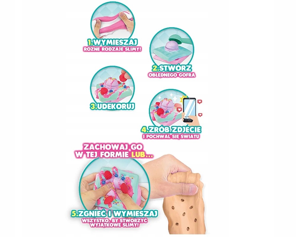 EPEE SLIMY FABRYKA CUKIERNIKA GOFRY 2 KREATYWNA ZABAWA Wiek dziecka 7 lat +