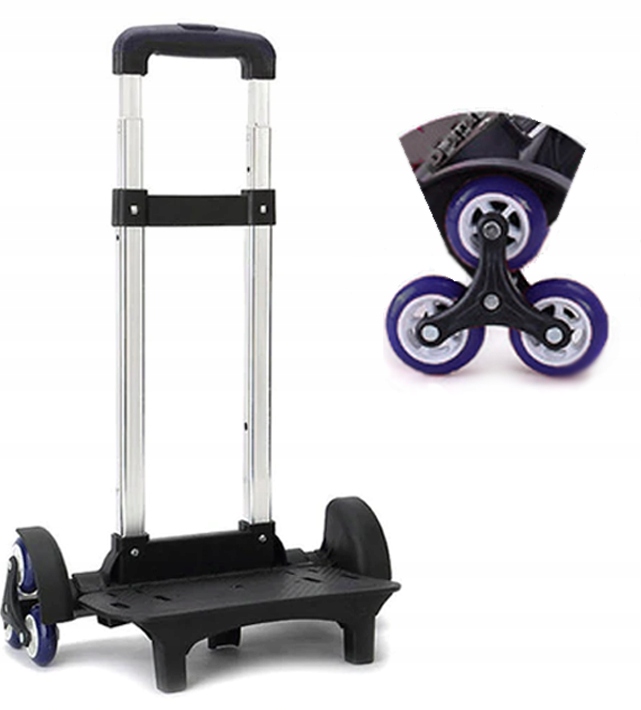 WÓZEK STELAŻ DO PLECAKA SZKOLNEGO TORNISTRA ALUMINIOWY KAUCZUK NA 6 KÓŁKACH EAN (GTIN) 0787986529519