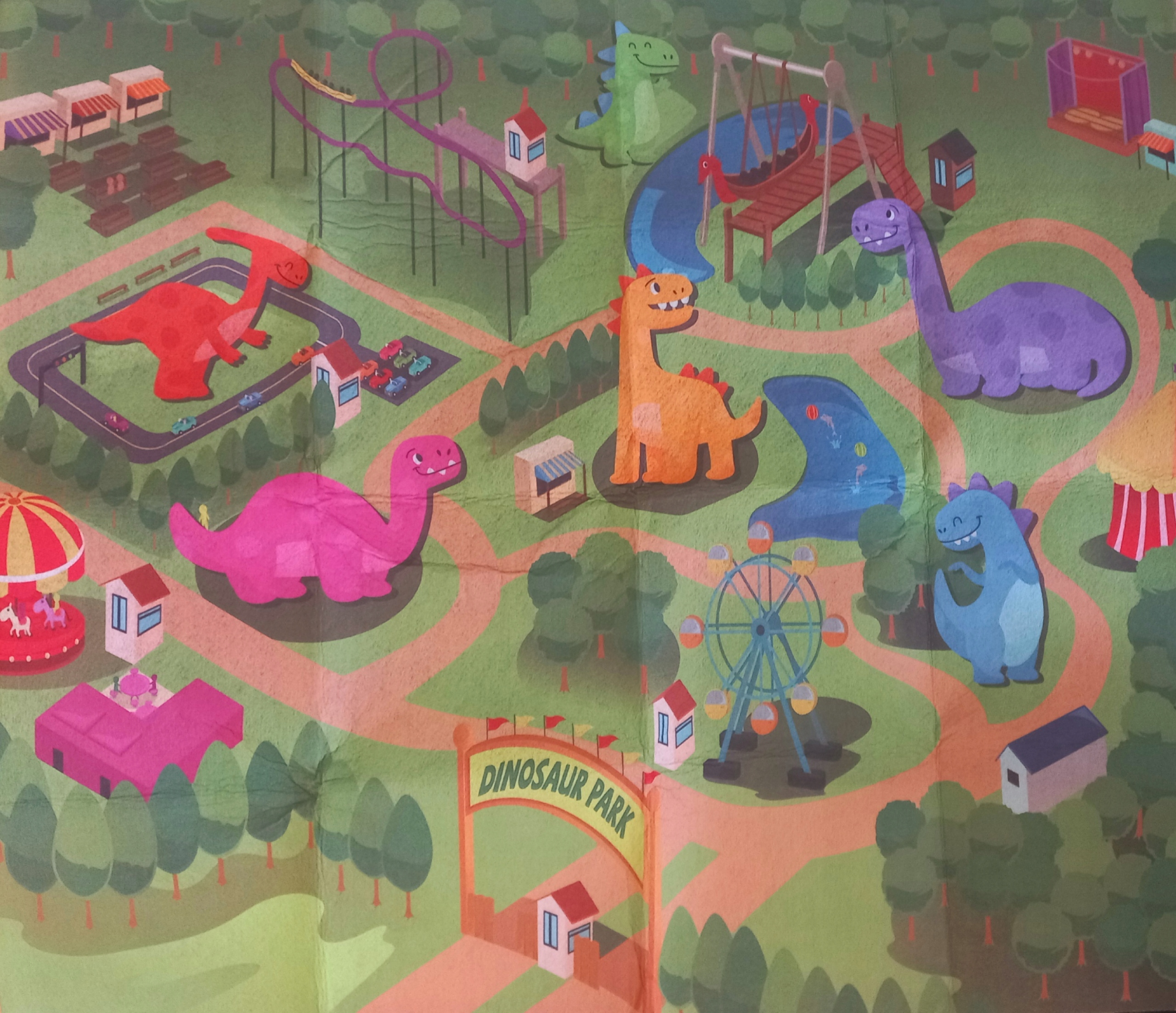 ZABAWKI SAMOCHODY-DINOZAURY Z MECHANIZEMEM SAMONAPĘDZAJĄCYM ZESTAW Z MATĄ Stan opakowania oryginalne