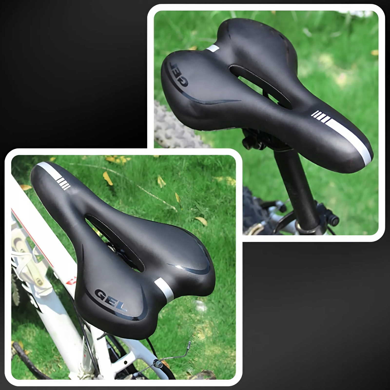 SIODEŁKO ROWEROWE ŻELOWE DAMSKIE MĘSKIE SIODŁO ROWEROWE DO ROWERU SPORTOWE Marka MatMay