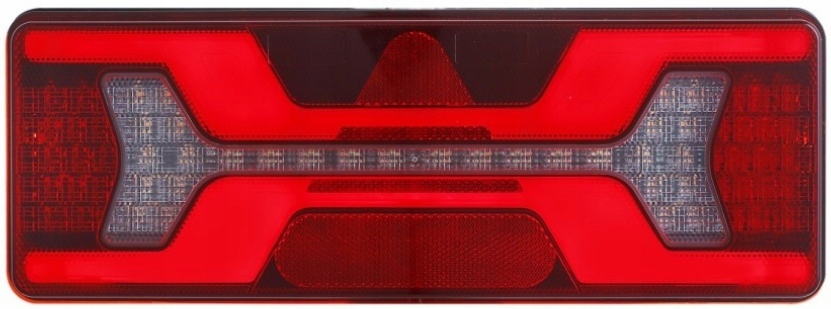 Sdružené světlo X-led zadní pro přívěs návěs trojúhelník 12v 24v L