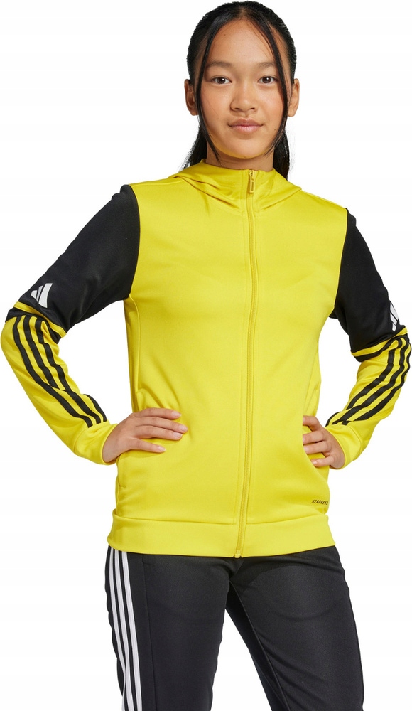 Dětská Mikina Adidas Squadra 25 Hoody Žluto-černá JP3386 r 164 cm