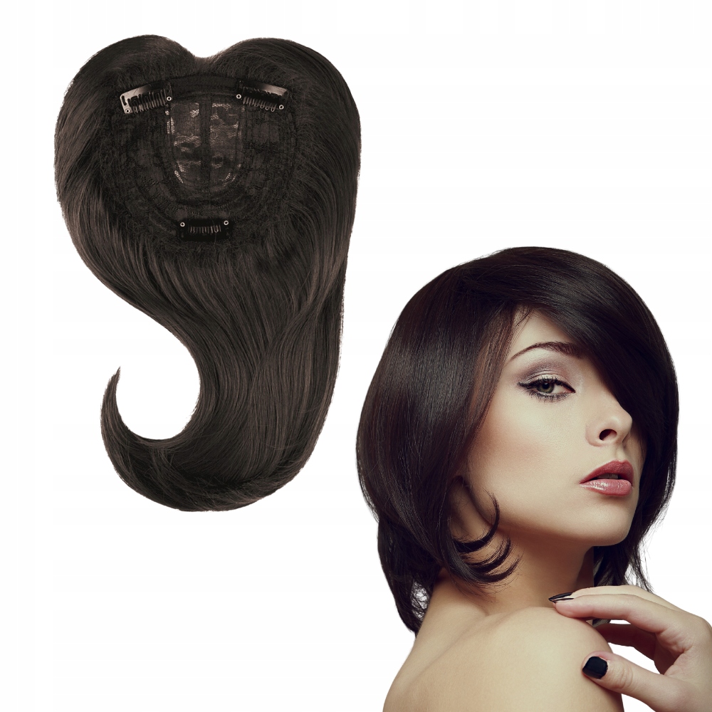 Tupet syntetické vlasy Topper tmavě hnědé #2