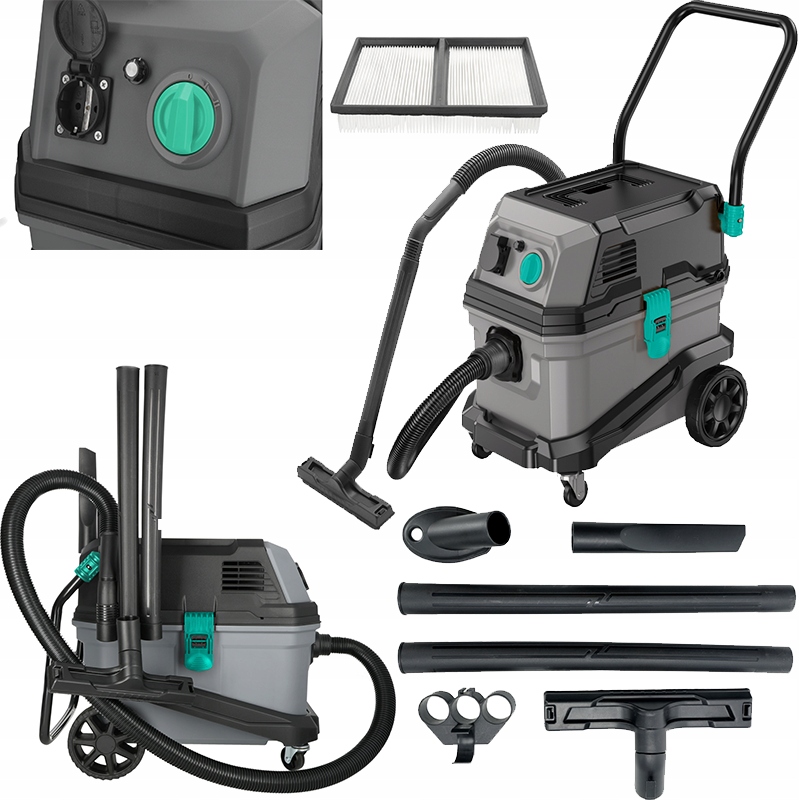 Vysavač s třepačkou na auto 1600 W 30 L, sada příslušenství