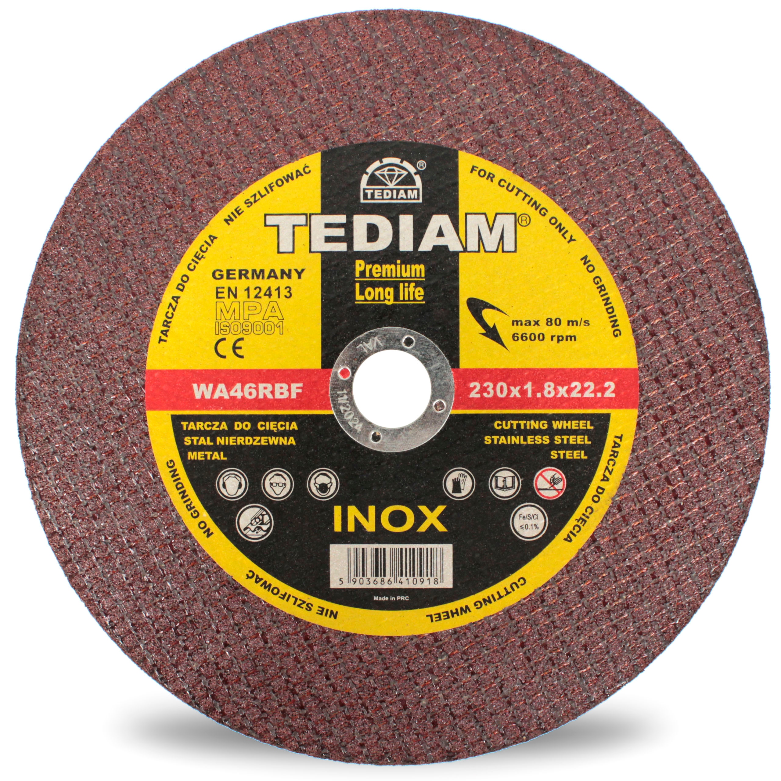 TARCZA DO CIĘCIA INOX 230 x 1,8 LONG LIFE