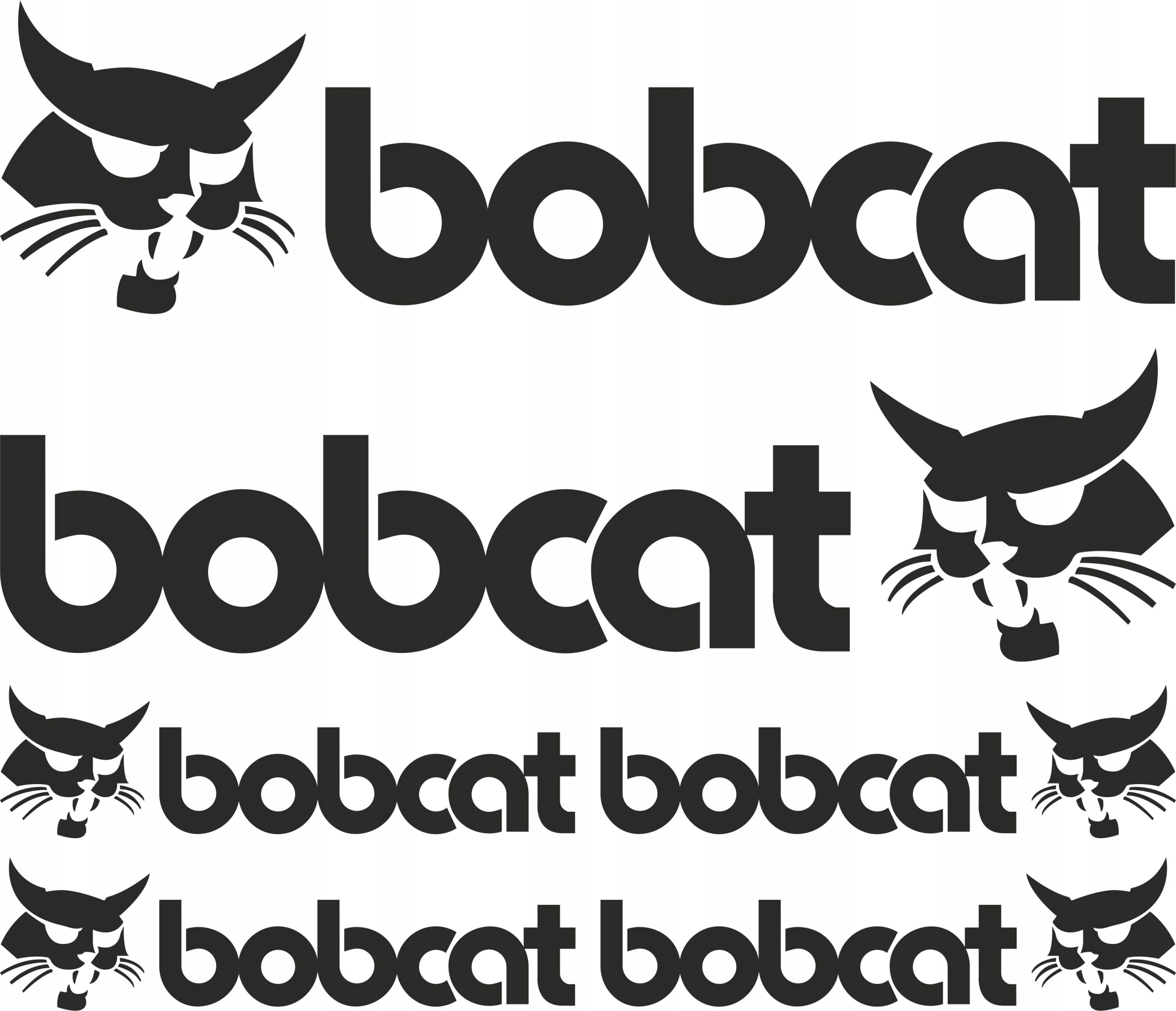 NAKLEJKI BOBCAT KOPARKA ŁADOWARKA ZESTAW 2