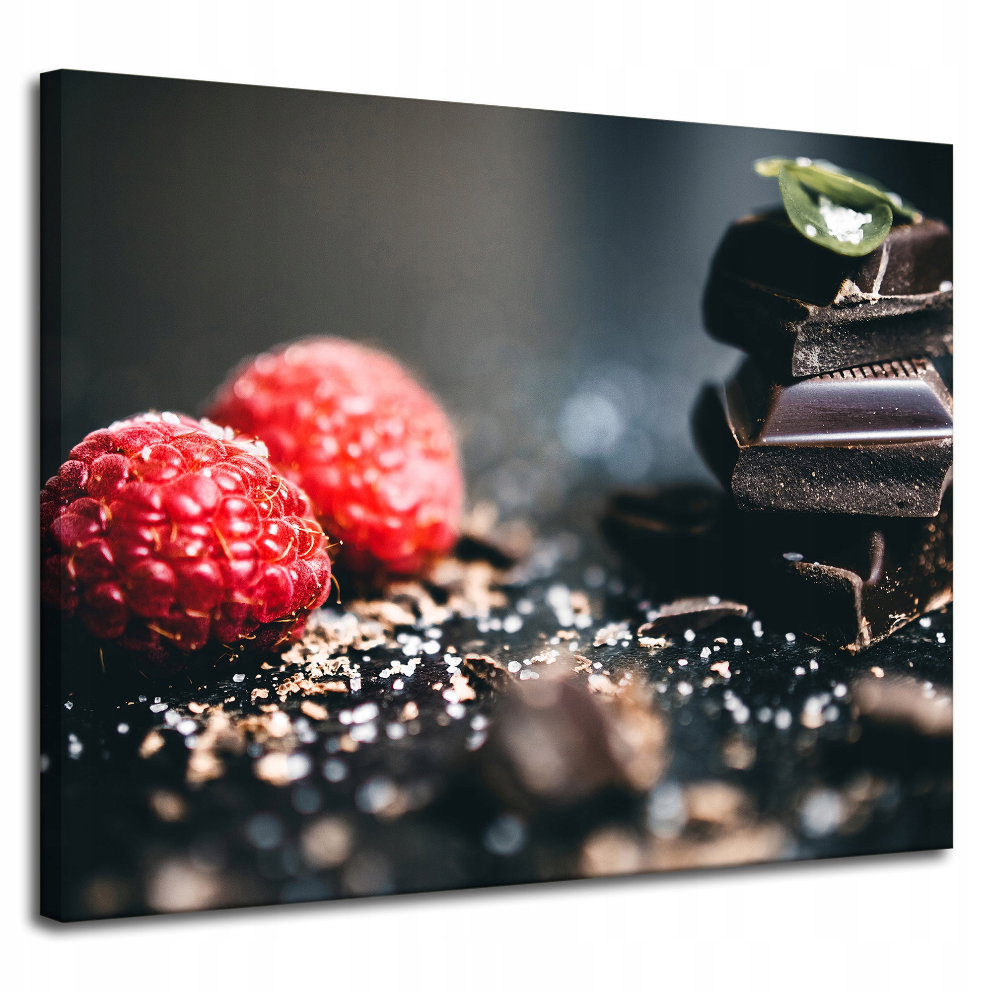 Obraz Canvas Kuchyně Čokoláda a maliny 100x80 cm