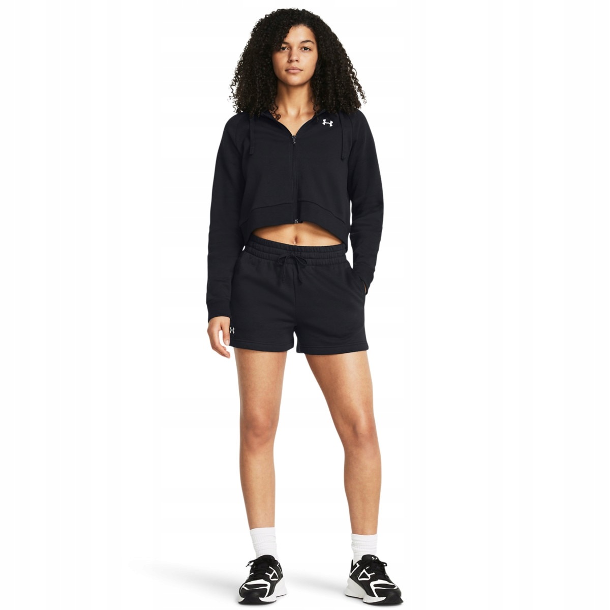 Damskie spodenki dresowe Under Armour Rival Fleece Short Czarny XL