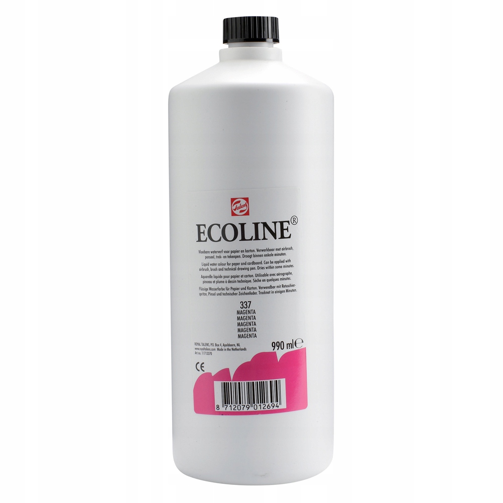 Barva akvarelová tekutá Ecoline Talens 1l 337 Magenta