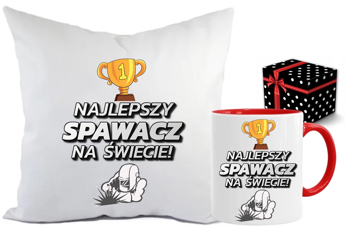 

Zestaw poduszka kubek Dla Spawacza