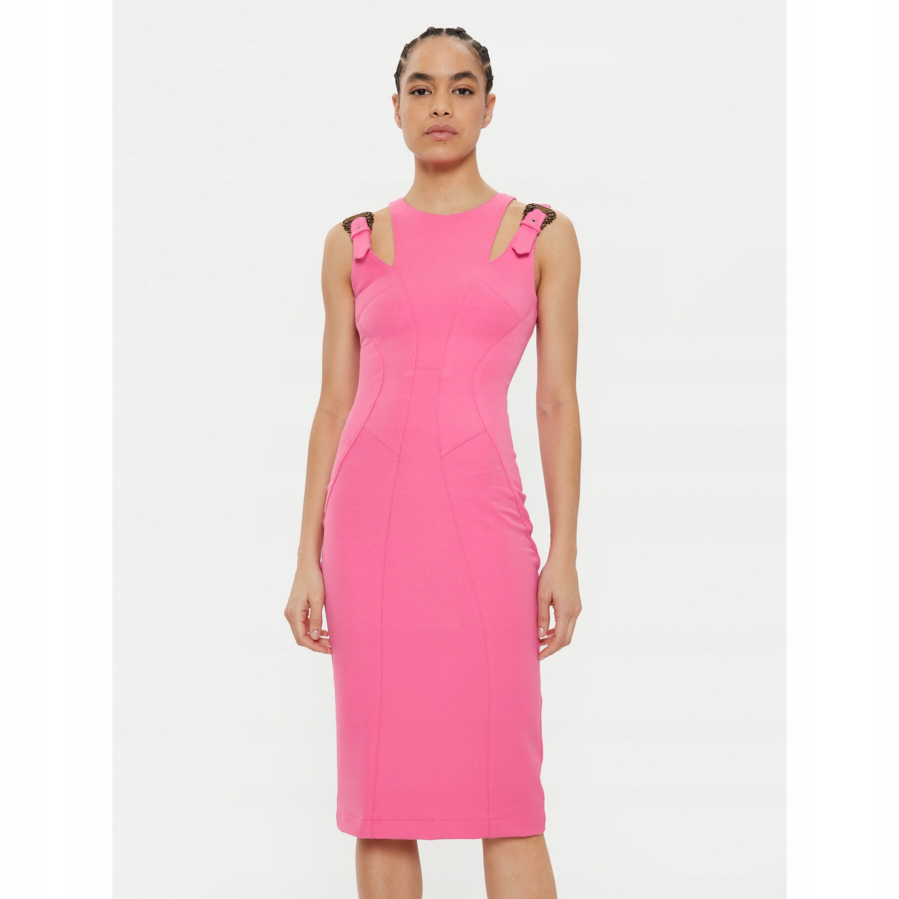 Versace Jeans Couture Damskie Sukienka koktajlowa Różowy