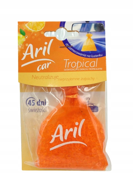 Aril Car Odświeżacz do samochodu woreczek TROPICAL Egzotyczne owoce 45 dni  5901947072455 za 10,99 zł z wałcz -  - (14731100381)