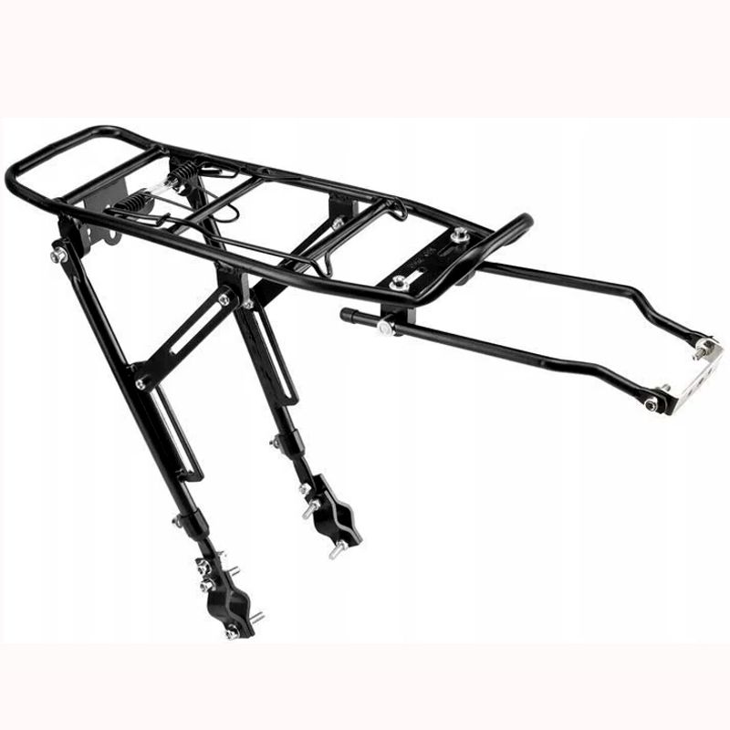 Bagażnik do rowerów 20-28 cali Alu montaż do ramy na Obejmy do 25 kg Czarny