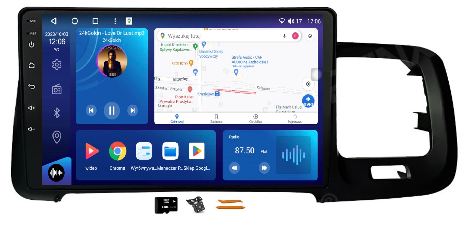 Radio Android Nawigacja Qled Carplay 128GB Lte Gps Volvo S60 2 V60 2 09-17