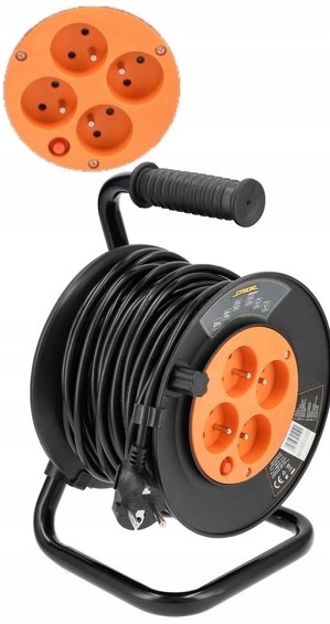 Predlžovací Kábel Bubnový 25M So 4 Zásuvkami 2300W Sthor 82692