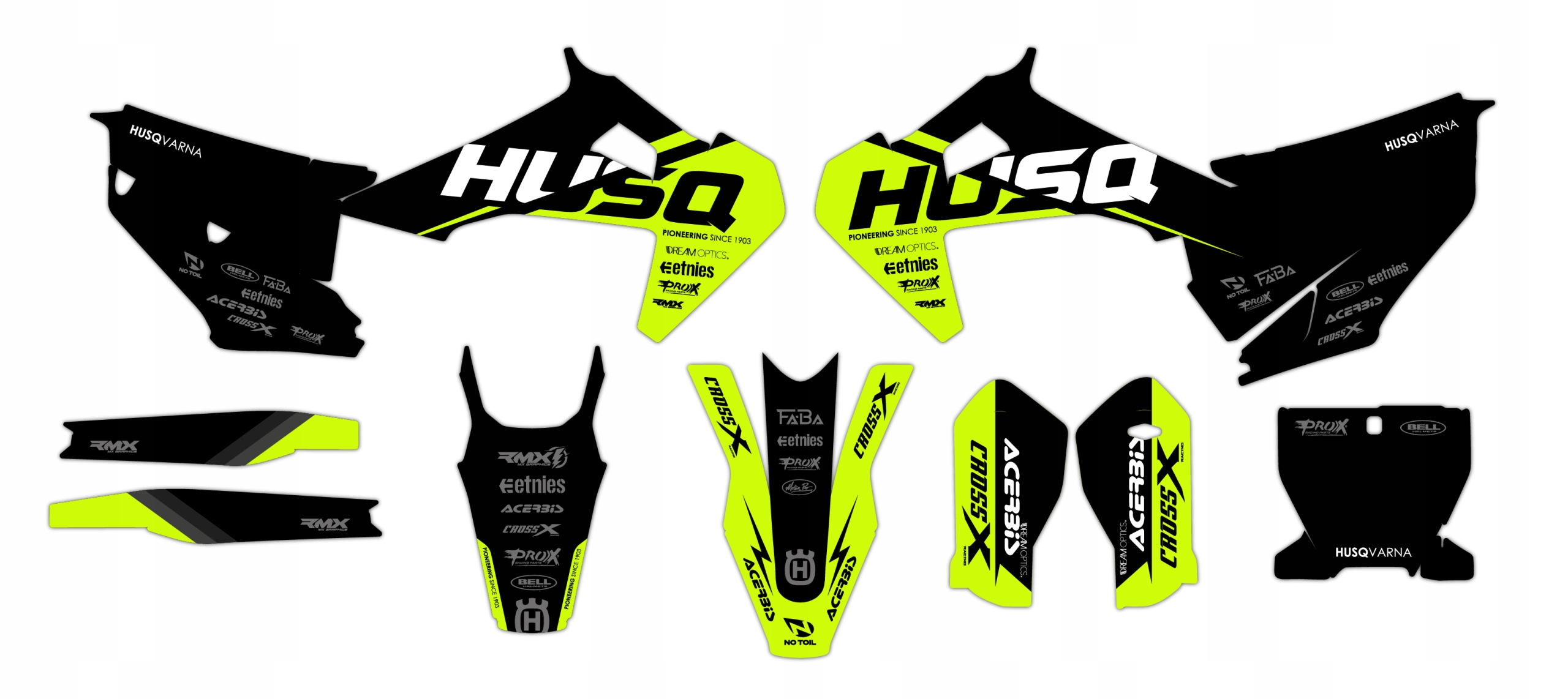 Dýha nálepky na motor Husqvarna Tc Fc 19-22
