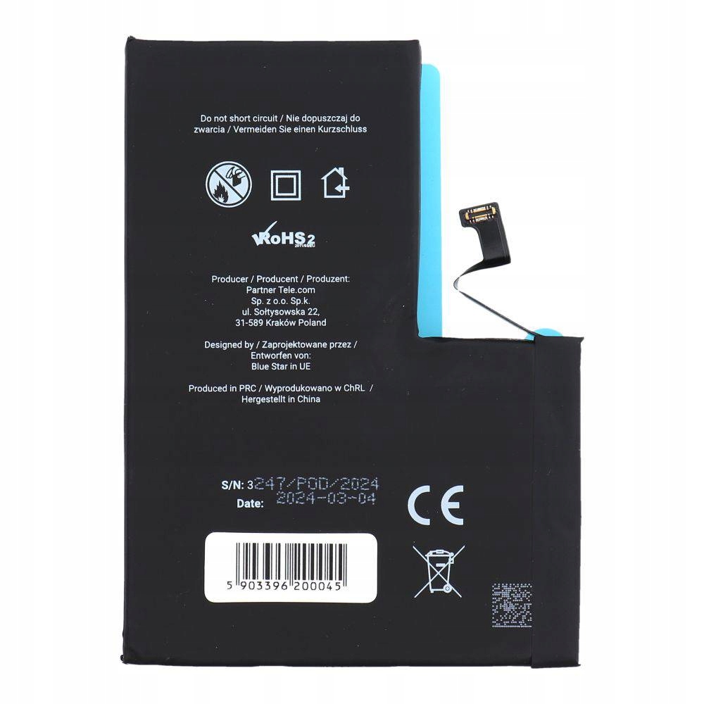Blue Star Bateria do Iphone 13 Pro Max 4352 mAh Hq