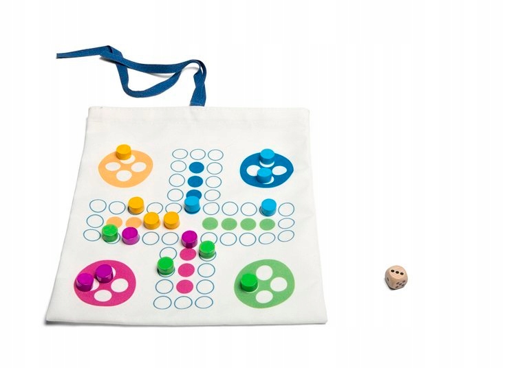 Gra Planszowa Podróżna 2w1 Chińczyk Drabinka Toys