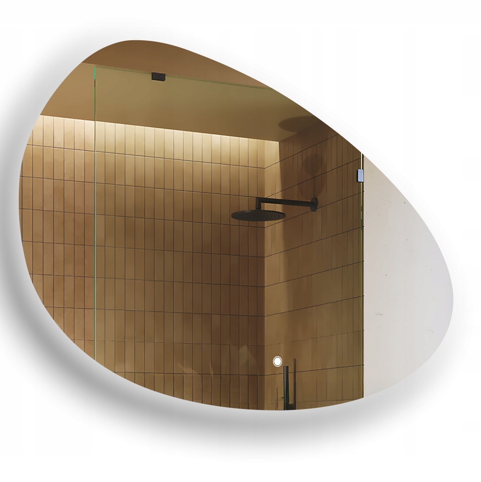 Lustro łazienkowe Led 114x84cm nieregularne Led Dual, włącznik dotykowy