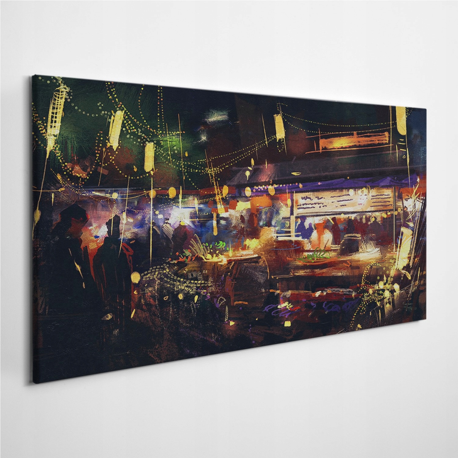 

Zdjęcie na foto-obrazie Sklepy Noc Miasto 120x60