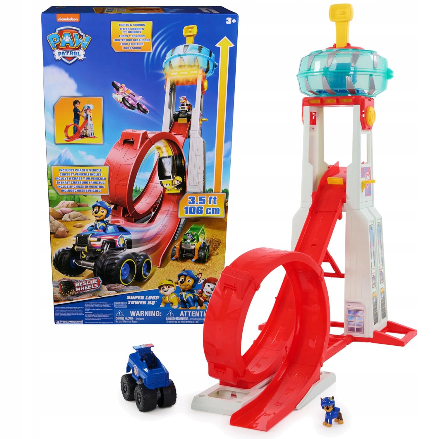 Spin Master Paw Patrol Psi Patrol Kwatera Główna Wieża Kontrolna Chase